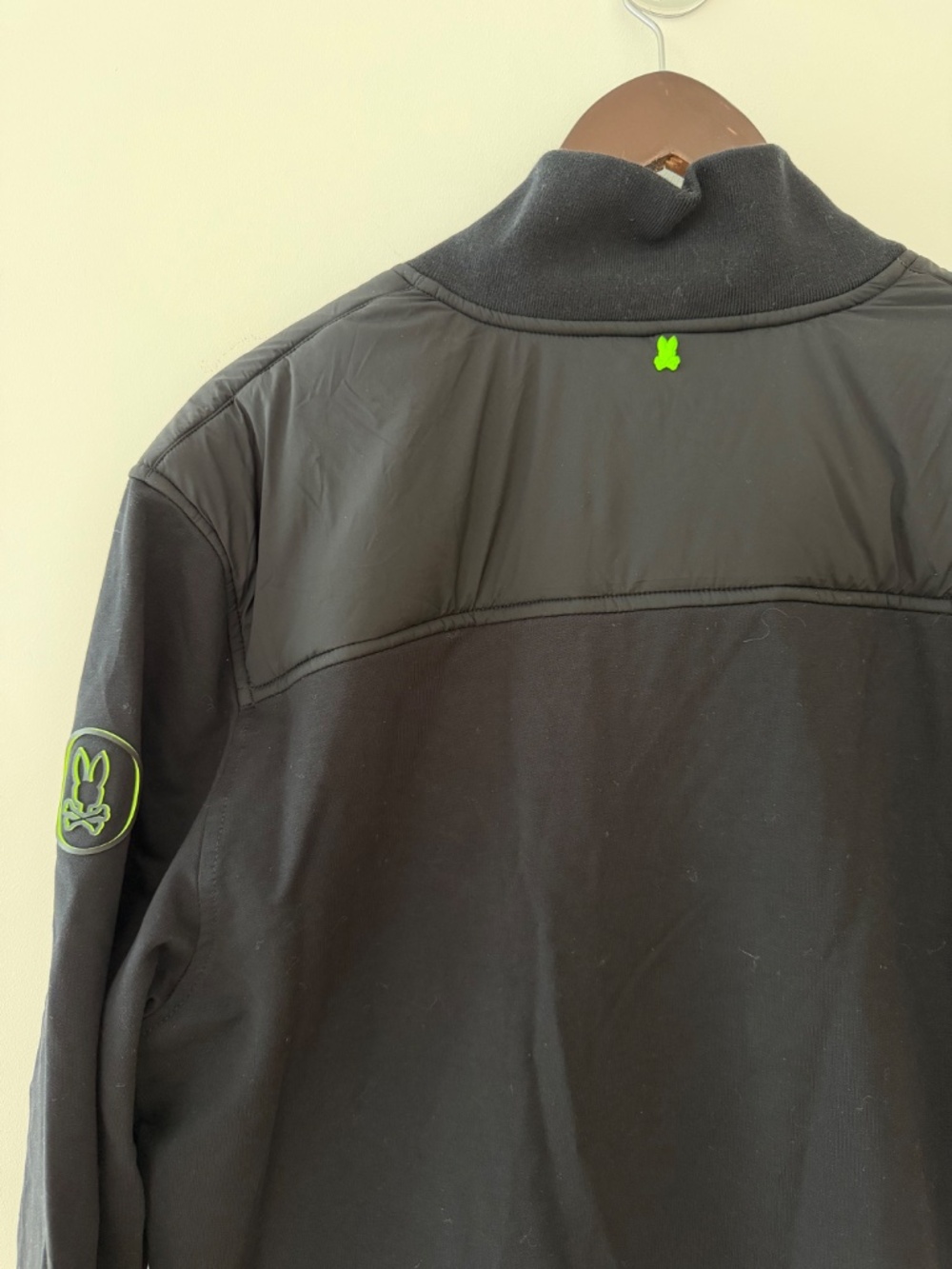 Psycho Bunny Men’s Mykel Mixed Media Jacket - Picture 4 of 4